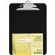 Nature Saver Recycled Plastic Clipboards - 1" Clip Capacity - 8 1/2" x 12" - Heavy Duty - Plastic - Black - 1 Each