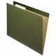 Nature Saver 1/3 Tab Cut Letter Recycled Hanging Folder - 8 1/2" x 11" - Poly - Standard Green - 100% Recycled - 25 / Box