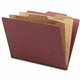 Nature Saver 2/5 Tab Cut Letter Recycled Classification Folder - 8 1/2" x 11" - 2" Expansion - 4 Fastener(s) - 2" Fastener Capac