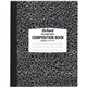 Oxford Tops College-ruled Composition Notebook - 80 Sheets - Stitched - 7 7/8" x 10" - White Paper - Black Marble Cover - 1 Each