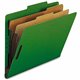 Nature Saver Letter Recycled Classification Folder - 8 1/2" x 11" - 2" Fastener Capacity for Folder - 2 Divider(s) - Green - 100