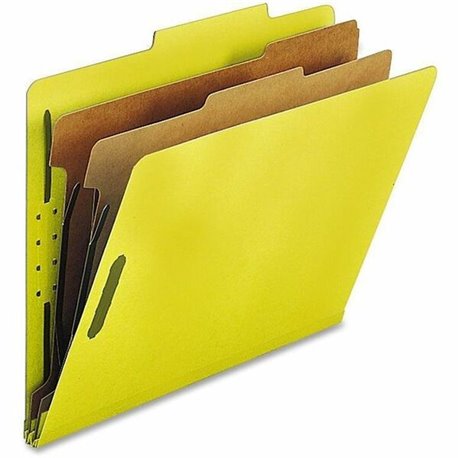 Nature Saver Letter Recycled Classification Folder - 8 1/2" x 11" - 2" Expansion - 2" Fastener Capacity for Folder - Top Tab Loc