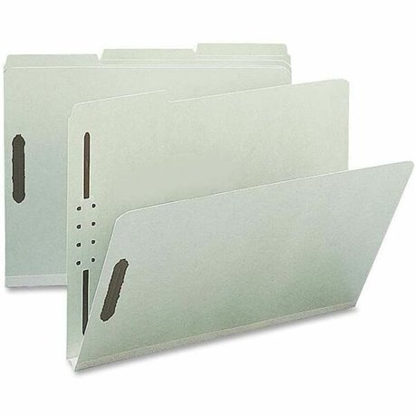 Nature Saver 1/3 Tab Cut Letter Recycled Fastener Folder - 8 1/2" x 11" - 1" Expansion - 2 Fastener(s) - 2" Fastener Capacity fo