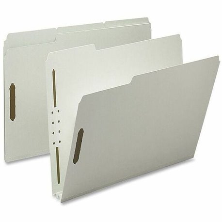 Nature Saver 1/3 Tab Cut Letter Recycled Fastener Folder - 8 1/2" x 11" - 2" Expansion - 2 Fastener(s) - 2" Fastener Capacity fo