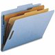 Nature Saver Legal Recycled Classification Folder - 8 1/2" x 14" - 2" Fastener Capacity for Folder - 2 Divider(s) - Blue - 100% 