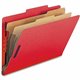 Nature Saver Legal Recycled Classification Folder - 8 1/2" x 14" - 2" Fastener Capacity for Folder - 2 Divider(s) - Bright Red -