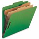 Nature Saver Legal Recycled Classification Folder - 8 1/2" x 14" - 2" Fastener Capacity for Folder - 2 Divider(s) - Green - 100%