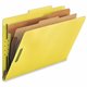 Nature Saver Legal Recycled Classification Folder - 8 1/2" x 14" - 2" Fastener Capacity for Folder - 2 Divider(s) - Yellow - 100