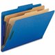 Nature Saver Legal Recycled Classification Folder - 8 1/2" x 14" - 2" Fastener Capacity for Folder - 2 Divider(s) - Dark Blue - 