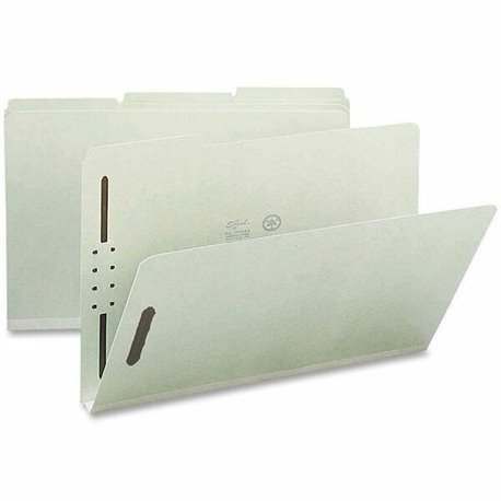 Nature Saver 1/3 Tab Cut Legal Recycled Fastener Folder - 8 1/2" x 14" - 1" Expansion - 2 Fastener(s) - 2" Fastener Capacity for