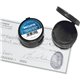 SICURIX Adhesive Fingerprint Ink Pad - 1 Each - 1.5" Height x 1.5" Width x 1.5" Depth - Black Ink - Black