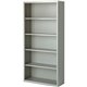 Lorell Fortress Series Bookcase - 34.5" x 13" x 72" - 5 x Shelf(ves) - Light Gray - Powder Coated - Steel - Recycled