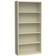 Lorell Fortress Series Bookcase - 34.5" x 13" x 72" - 6 x Shelf(ves) - Putty - Powder Coated - Steel - Recycled