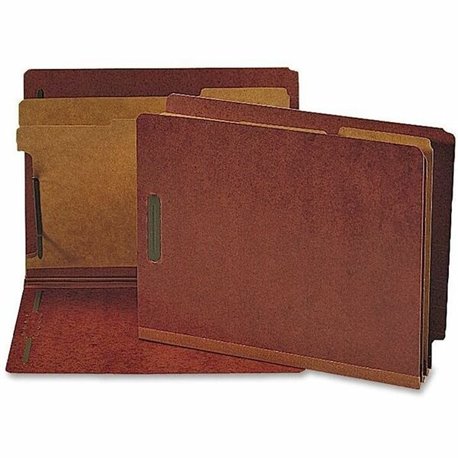 Nature Saver Letter Recycled Classification Folder - 8 1/2" x 11" - 2 Fastener(s) - 2" Fastener Capacity for Folder - End Tab Lo