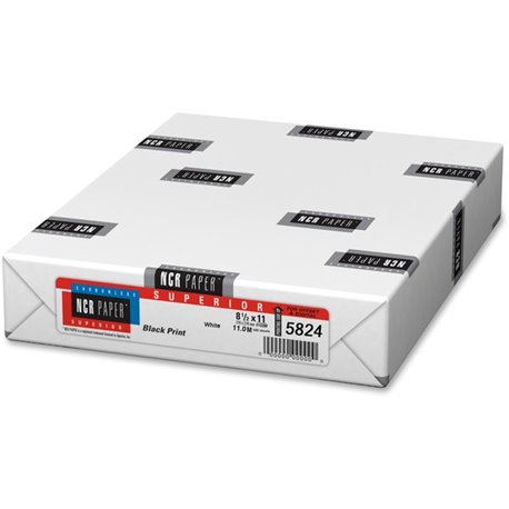 NCR Paper CFB Superior Carbonless Sheets - White - 92 Brightness - Letter - 8 1/2" x 11" - 22 lb Basis Weight - 500 / Pack - Car