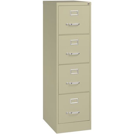 Lorell Fortress Series 22" Commercial-Grade Vertical File Cabinet - 15" x 22" x 52" - 4 x Drawer(s) for File - Letter - Lockable