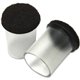 Lorell Sleeve Floor Protectors - 1.50" Diameter - Round - Clear - 8/Bag