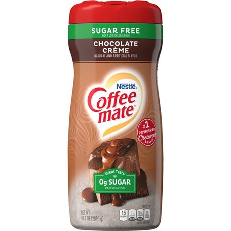 Coffee mate Zero-Sugar Chocolate Creme Powdered Coffee Creamer - Gluten-Free - Chocolate Cr&egraveme Flavor - 0.64 lb (10.20 oz)