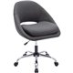 NuSparc Resimercial Lounge/Task Chair - Neutral Gray Fabric Seat - Low Back - 5-star Base - Gray - 1 Each