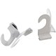 Baumgartens Suspended Ceiling Hooks - 30 lb (13.61 kg) Capacity - 2" Size - for Plant - White - 2 / Pack