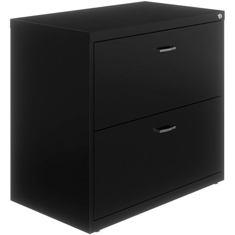 NuSparc 2-Drawer Lateral File - 30" x 17.6" x 27.7" - 2 x Drawer(s) for File - Letter - Lateral - Interlocking, Anti-tip, Ball B