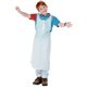 Baumgartens Kids Disposable Apron - Polyethylene - White - 100 / Pack