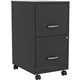 NuSparc Mobile File Cabinet - 14.2" x 18" x 26.5" for File - Letter - Mobility, Locking Drawer, Glide Suspension, 3/4 Drawer Ext