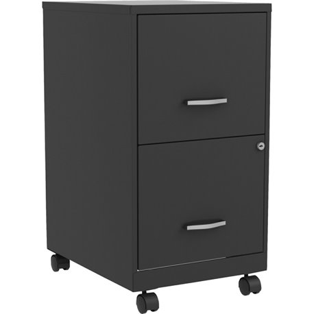 NuSparc Mobile File Cabinet - 14.2" x 18" x 26.5" for File - Letter - Mobility, Locking Drawer, Glide Suspension, 3/4 Drawer Ext