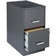 NuSparc Metal Vertical File Cabinet - 14.2" x 22" x 26.6" - 2 x Drawer(s) for File - Letter - Vertical - Glide Suspension, 3/4 D