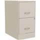 NuSparc File Cabinet - 14.2" x 22" x 26.6" - 2 x Drawer(s) for File - Letter - Mobility, Locking Drawer, Glide Suspension, 3/4 D