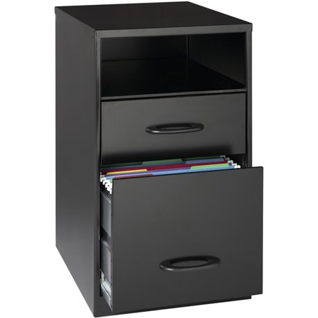 NuSparc File Organizer Cabinet - 14.2" x 18" x 24.5" - 2 x Drawer(s) for File - Letter - Glide Suspension, 3/4 Drawer Extension,