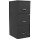 NuSparc Vertical File Cabinet - 14.2" x 18" x 35.5" - 3 x Drawer(s) for File - Letter - Vertical - Cam Lock, Glide Suspension, A