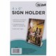 Golite nu-dell Freestanding Sign Holder - 1 Each - 4" Width x 6" Height - Rectangular Shape - Award, Certificate, Photo - Plasti