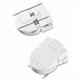 Advantus Panel Wall Clips - 40 Sheet Capacity - 20 / Box - White - Plastic