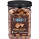 Office Snax Peanut Butter Filled Pretzels - Resealable Tub - Peanut Butter - 1.50 lb - 1 Each