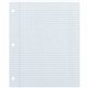 Decorol Recycled Filler Paper - 500 Sheets - Printed - College Ruled - Red Margin - 3 Hole(s) - Letter 8.5" x 11" - White Paper 