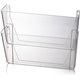 Officemate Mountable Wall File, Clear, 2PK - 10.6" Height x 13" Width x 4.1" Depth - Clear - Plastic - 2 / Box