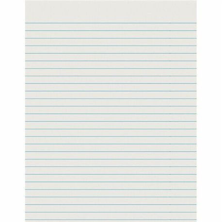 Pacon Newsprint Practice Paper - 500 Sheets - 0.38" Ruled - Letter - 8 1/2" x 11" - White Paper - 1 / Ream