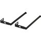 Officemate Adjustable Partition Hangers, Metal, 2PK - 7" Length - Metal - Black - 2 / Pair