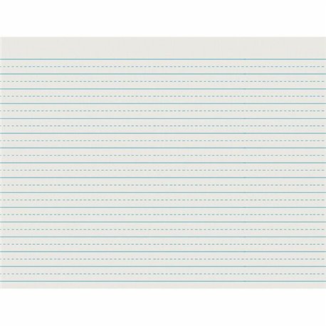 Pacon 2623 Alternate Dotted Newsprint Practice Paper - 500 Sheets - 0.50" Ruled - 30 lb Basis Weight - Letter - 11" x 8 1/2" - W