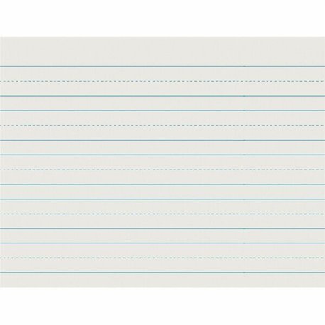 Pacon Skip - A - Line Ruled Newsprint - Letter - 500 Sheets - Both Side Ruling Surface - 1" , 0.50" Ruled - Letter - 11" x 8 1/2