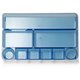 Officemate Blue Glacier Drawer Tray - 9 Compartment(s) - 1.1" Height x 14" Width x 9" DepthDesktop - Transparent Blue - 1 Each