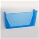 Officemate Blue Glacier Wall File, 3/Box - 15" Height x 13" Width x 4.1" Depth - Stackable - Transparent Blue - Plastic - 3 / Pa