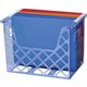 Officemate Blue Glacier Desktop File Organizer - 10.8" Height x 13.3" Width x 8.6" Depth - Desktop - Compact, Portable - Transpa