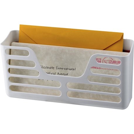 Officemate Magnetplus Magnetic Utility Pocket - 2 Pocket(s) - 5.3" Height x 10.3" Width x 3" Depth - Magnetic, Suction Cup, Clos