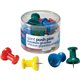 Officemate Giant Push Pins - 1.5" Length - 12 / Pack - Assorted