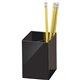 Officemate 3-Compartment Pencil Cup - 4" x 2.9" x 2.9" x - 1 Each - Black