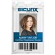 SICURIX Rigid PC ID Badge Dispensers with Thumb Slot - Vertical - Support 2.50" x 3.50" Media - Vertical - Polycarbonate - 25 / 