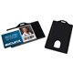 SICURIX Horizontal Black Frame ID Card Holder - Plastic - 25 / Pack - Black