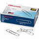 Officemate 1 Gem Paper Clips - No. 1 - 1000 / Pack - Silver - Steel